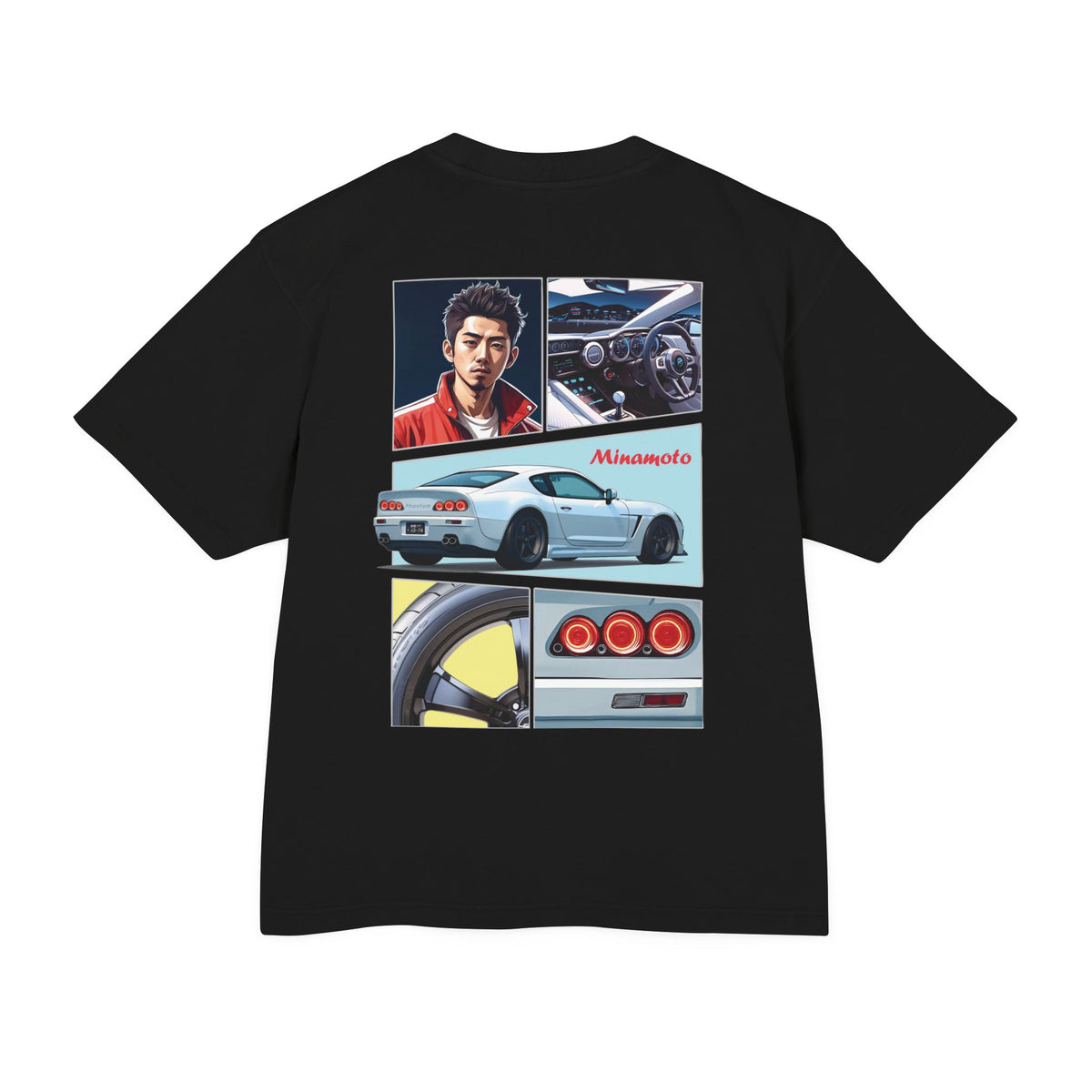 SykMo Minamoto Premium Tee – Wheel Edition (Black)