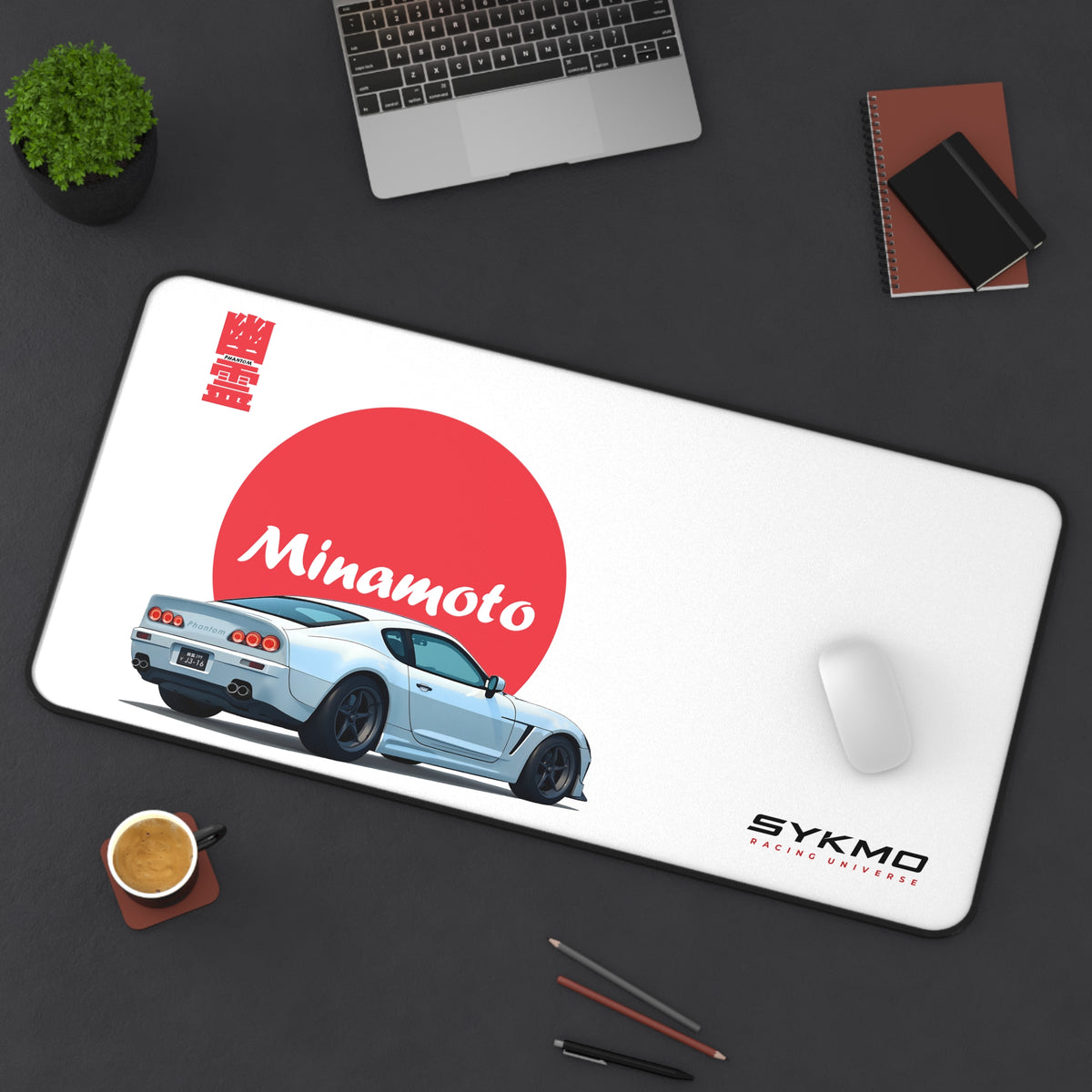 SykMo Phantom SS Horizon Desk Mat (White)