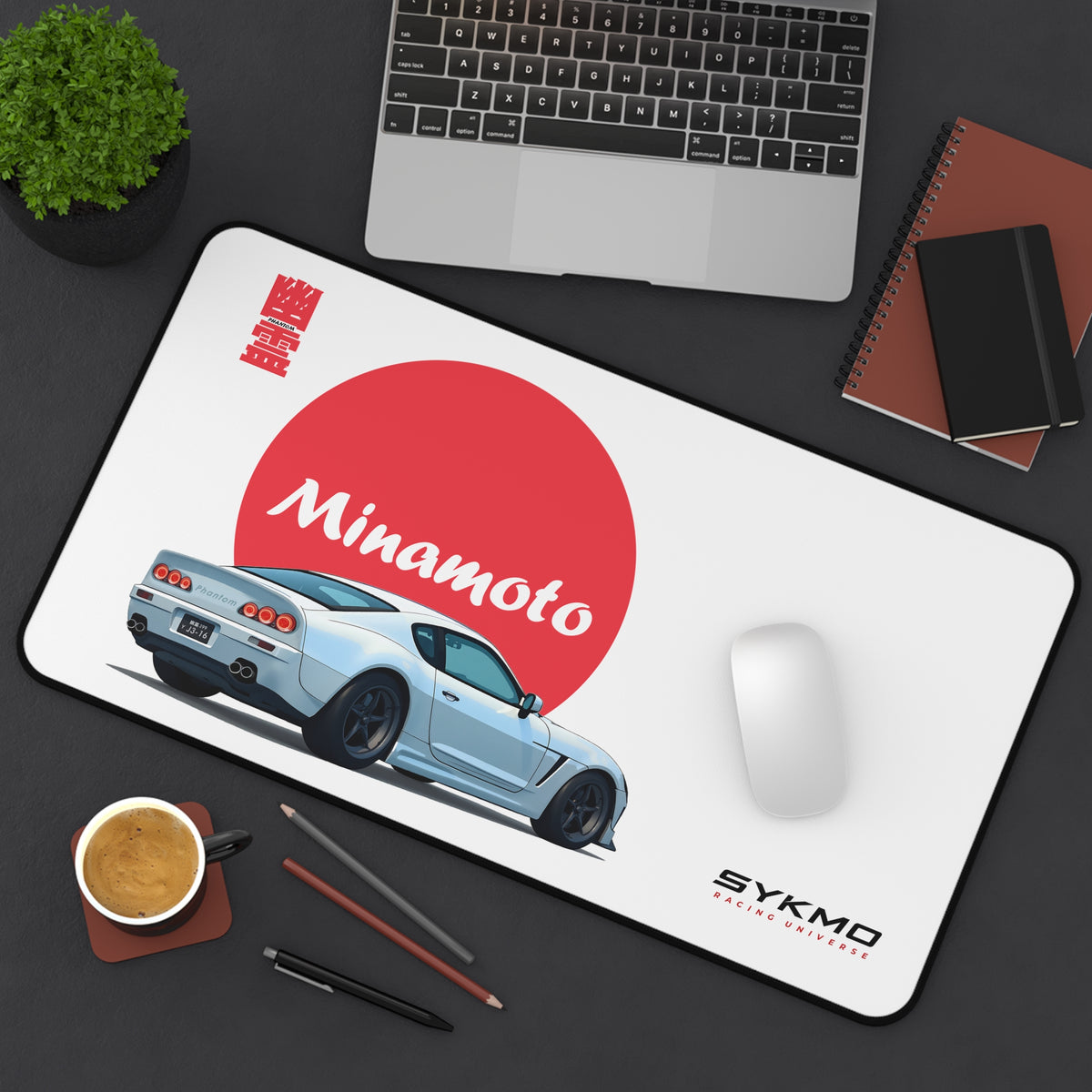 SykMo Phantom SS Horizon Desk Mat (White)