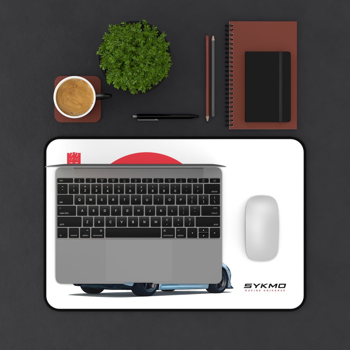 SykMo Phantom SS Horizon Desk Mat (White)