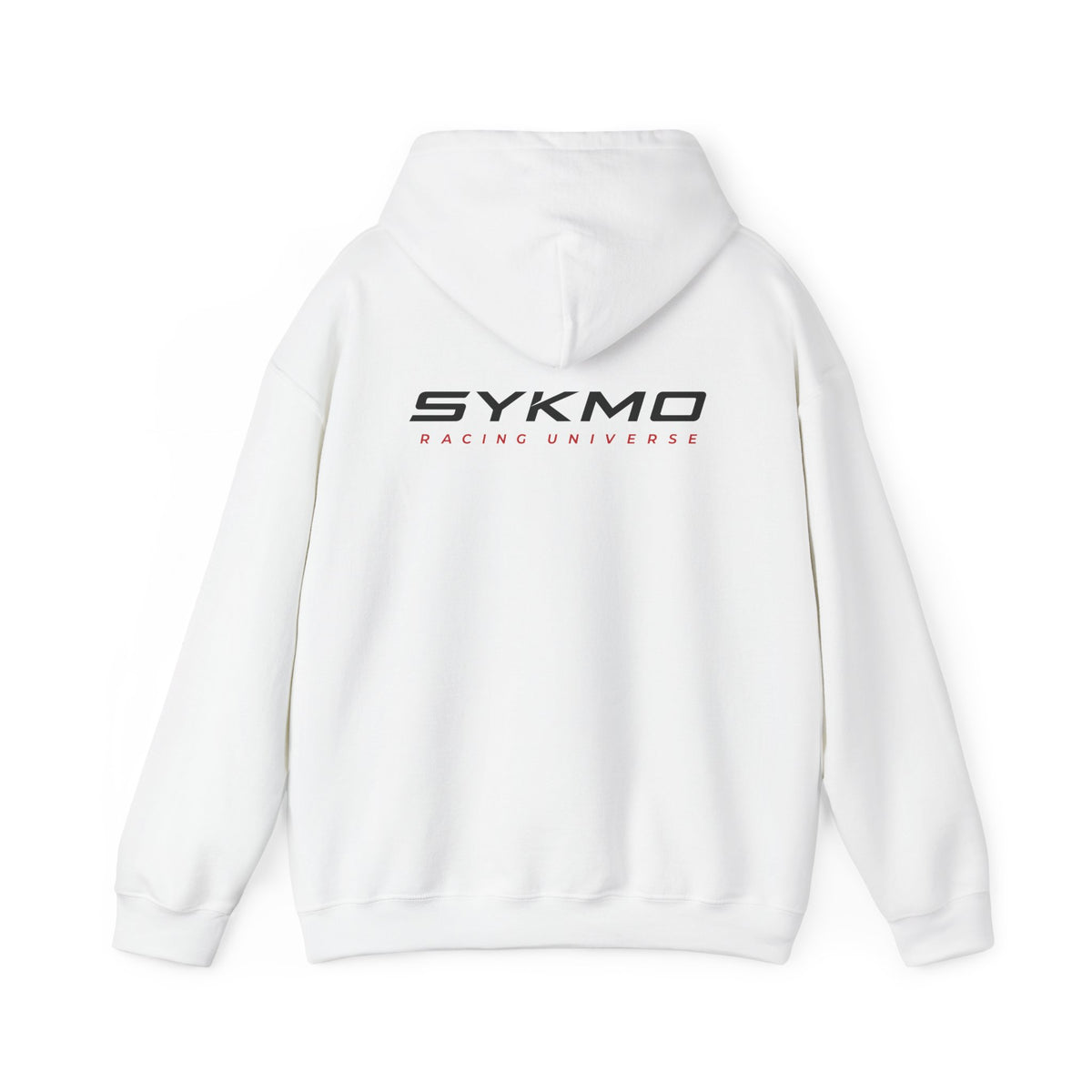 SYKMO Racing Hoodie – Embroidered Core Logo (White)
