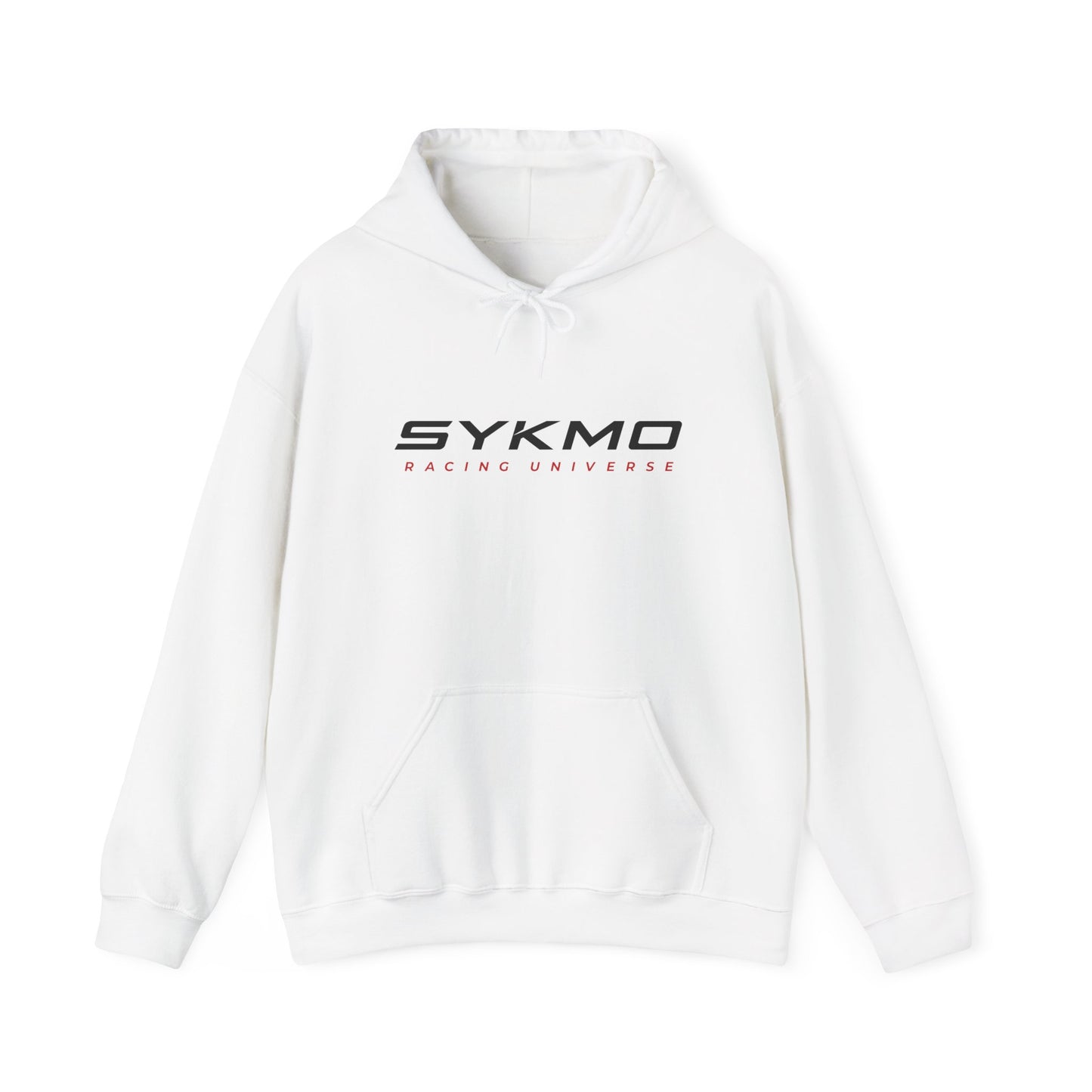 SYKMO Racing Hoodie – Embroidered Core Logo (White)