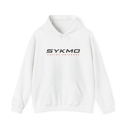 SYKMO Racing Hoodie – Embroidered Core Logo (White)
