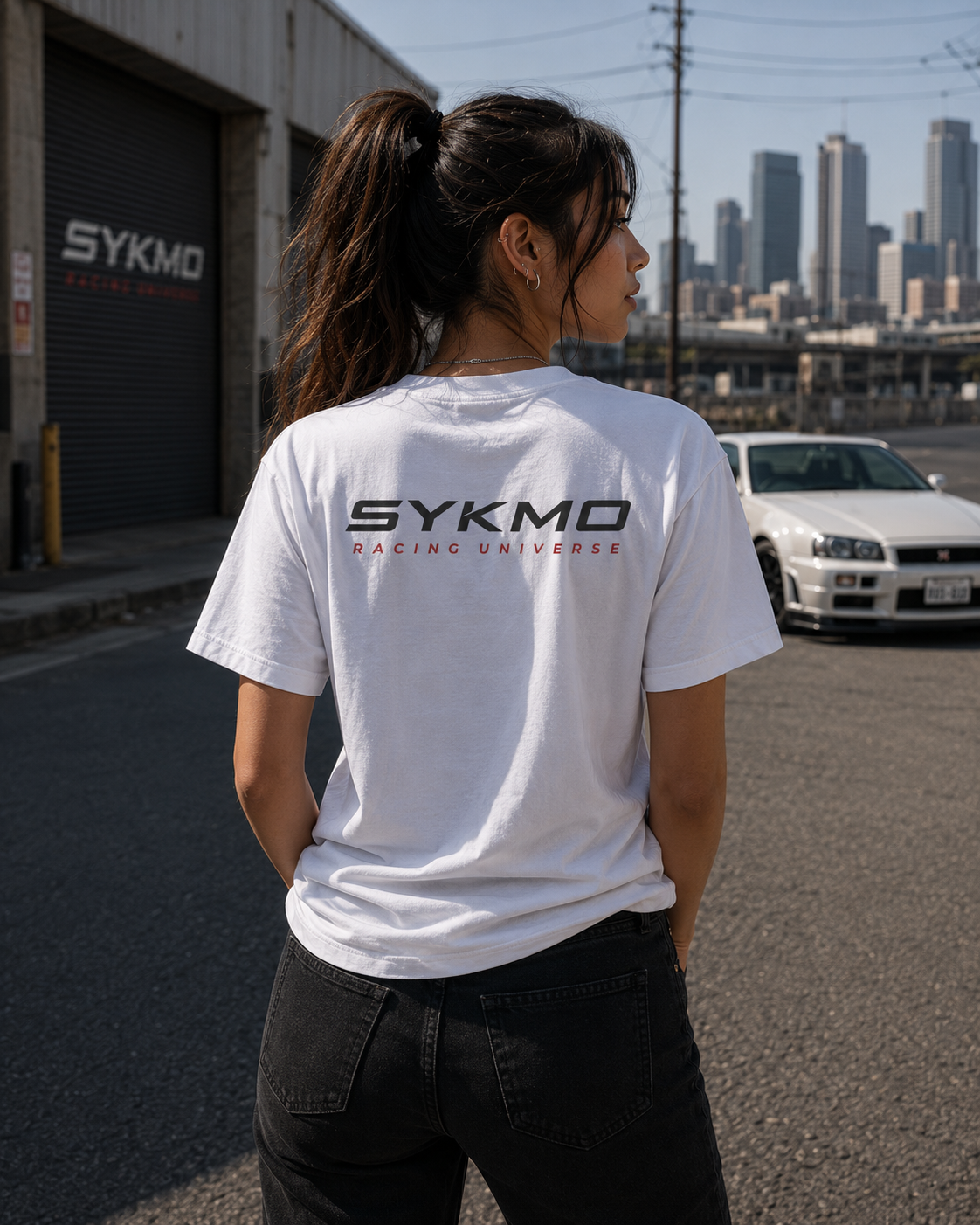 SYKMO Racing Tee (White)— Core Logo