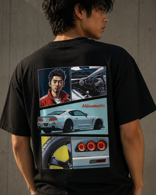 SykMo Minamoto Premium Tee – Wheel Edition (Black)