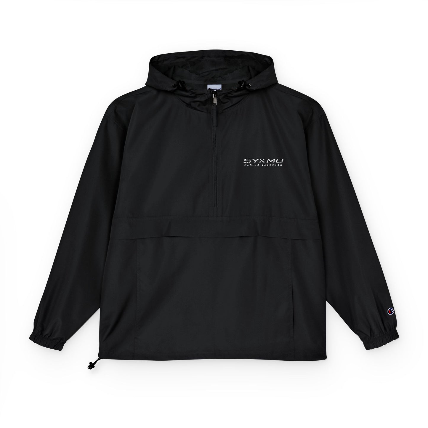 SykMo Packable Anorak Jacket — Champion Chest Logo Windbreaker