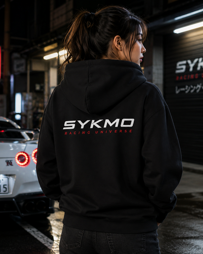 SYKMO Racing Hoodie – Embroidered Core Logo (Black)